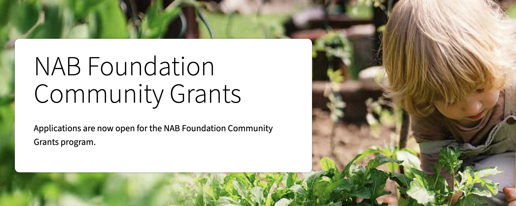 NAB Foundation Community Grants