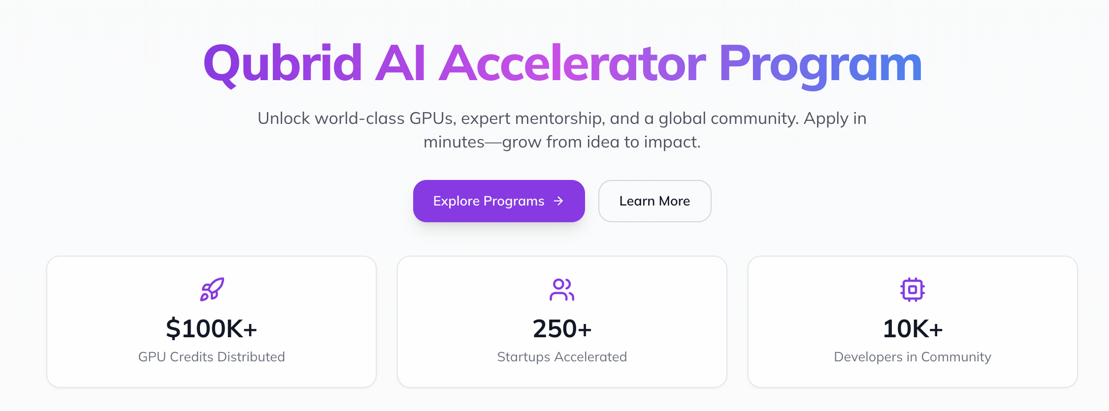 Qubrid AI Accelerator Program